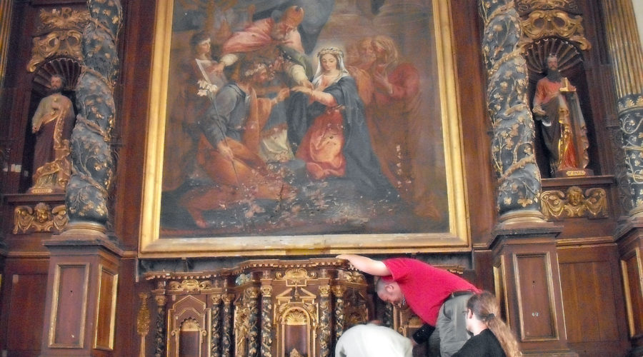 Avant restauration, décrochage
