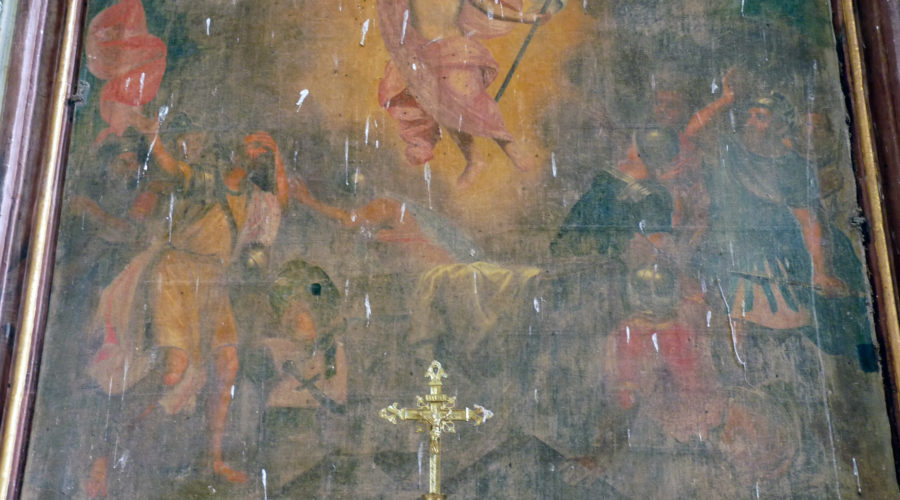 État de l'oeuvre avant restauration