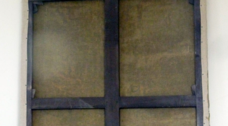 Restauration du cadre et de la toile